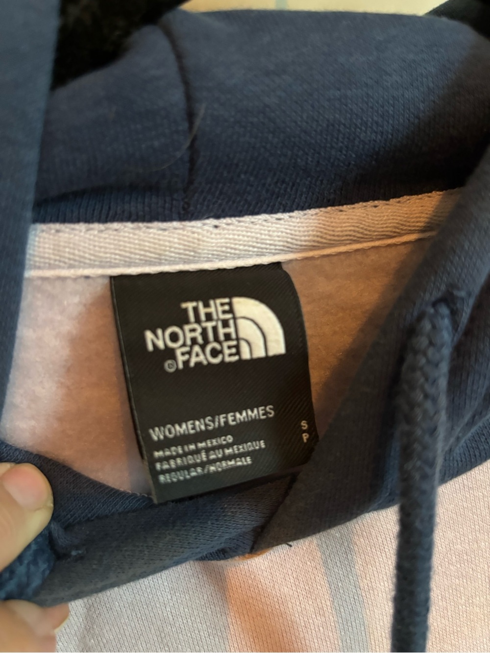 The North Face Women’s Colorblock Pullover Hoodie Pink Blue Size S - Picture 2 of 3